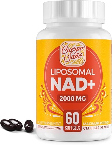 Suplemento liposomal NAD de 2000 mg Alta absorción y NAD Pontecy, más eficiente que la nicotinamida ribósido, 100% puro NAD+ suplementos para