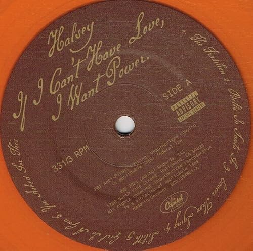 If I Can't Have Love, I Want Power (Limited Edition) (Uncensored cover w/Transparent Orange Vinyl)