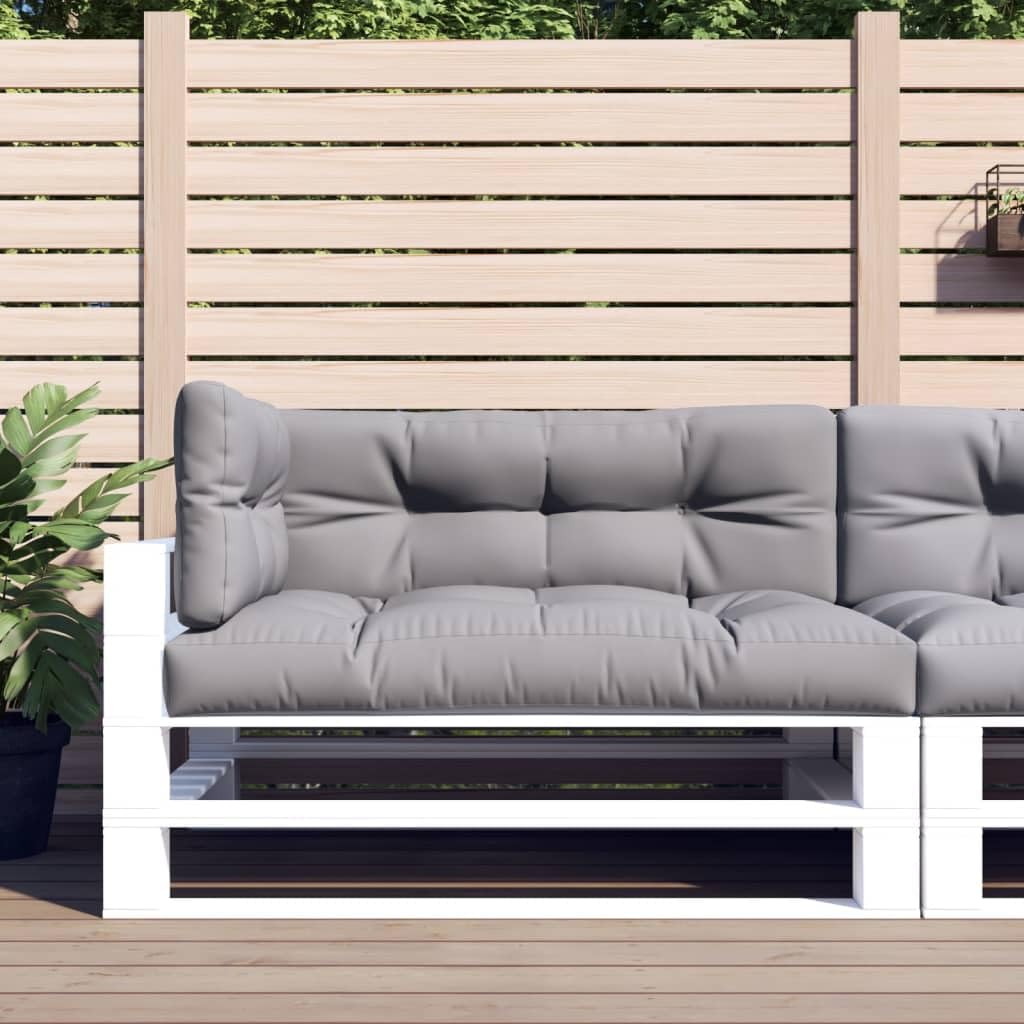 Cojines para palets y sofás de jardín en color gris para crear tu oasis en la terraza