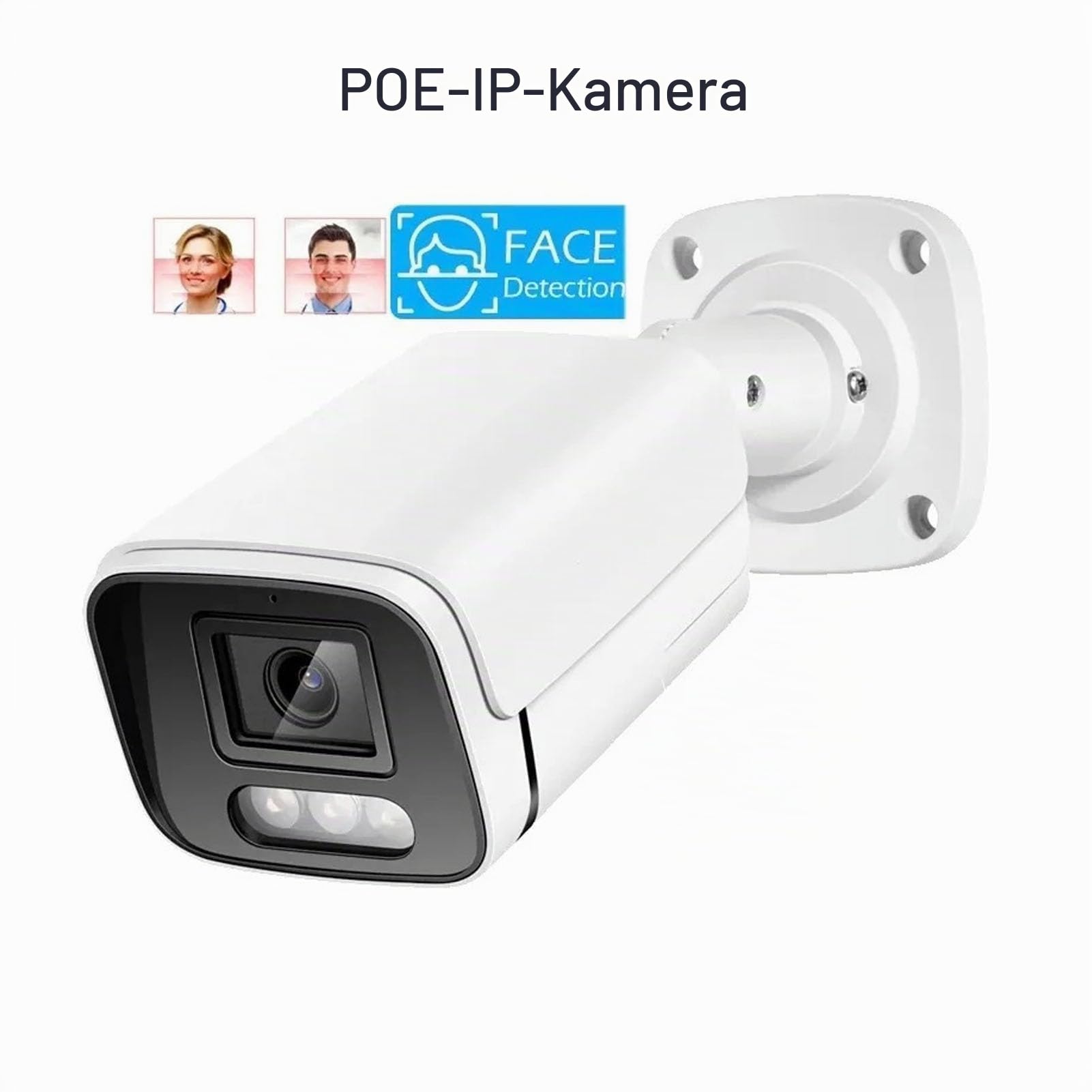 IP-Sicherheitskamera POE 4K POE IP-Kamera 6MP High Definition Sicherheitsüberwachungskamera IP66 wasserdichte 120 Weitwinkel-Nachtüberwachungskamera
