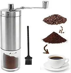 Moedor de Café Manual Portátil Ajustável Em Aço Inoxidável Moedor de Grãos de Café Manual Moinho de Café Manual