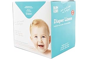 Soft and Absorbent Diaper Liners for Sensitive Baby Skin: Bumkins Disposable Cloth Fabric Diaper Liners