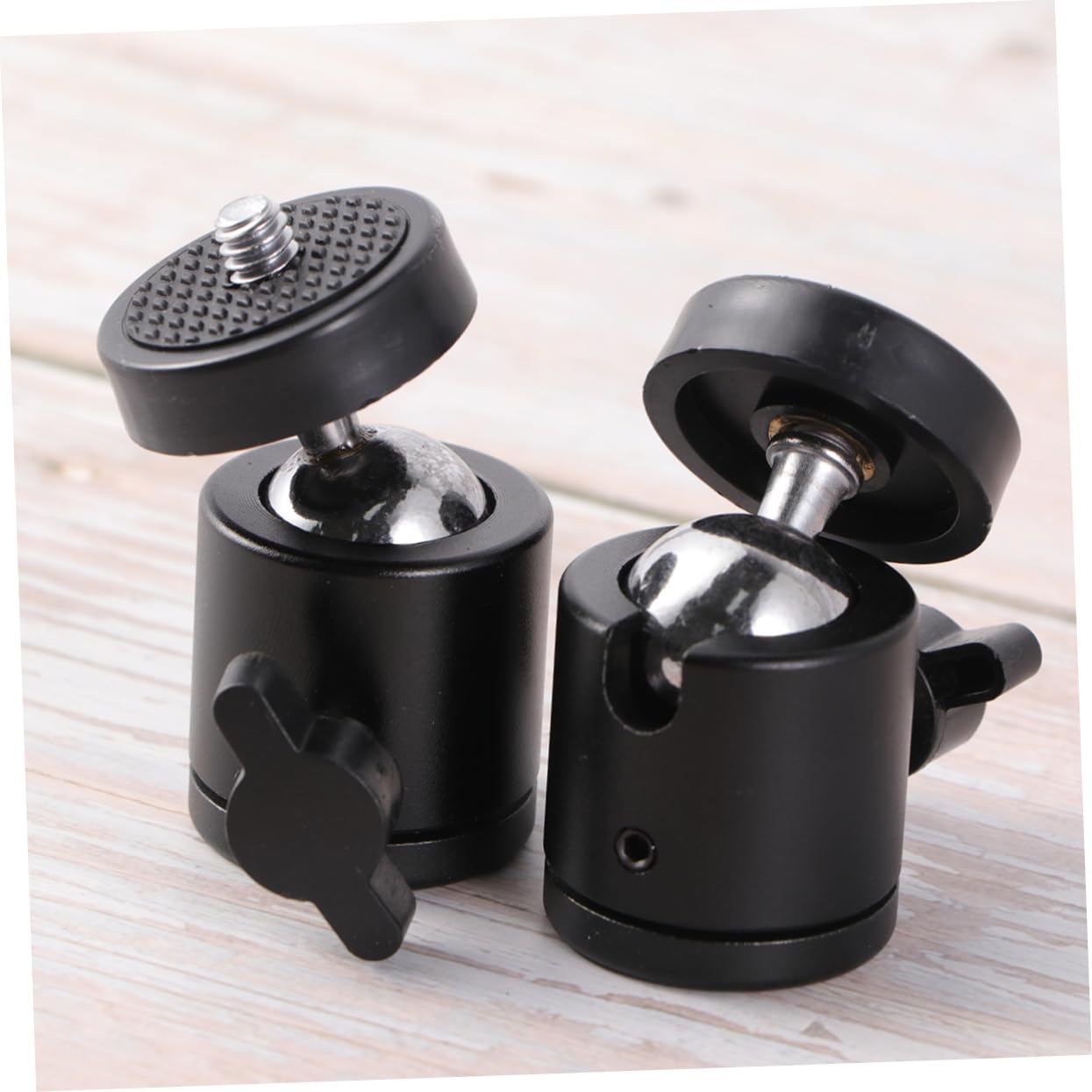 Housoutil 2Pcs Mini Tripod Head Threaded Camera Tripod Ball Head for Cameras and Action Cameras Compact Tripod Holder for Photography and Videography