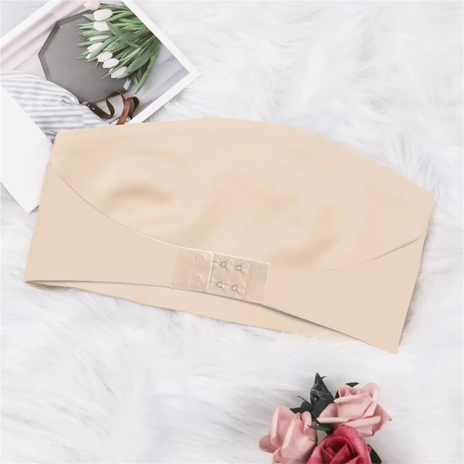 Reggiseno senza spalline senza cuciture senza cuciture reggiseno sfoderato chiusura frontale reggiseno quotidiano reggiseno a fascia non imbottito reggiseno a tubo senza spalline Top Plus Size