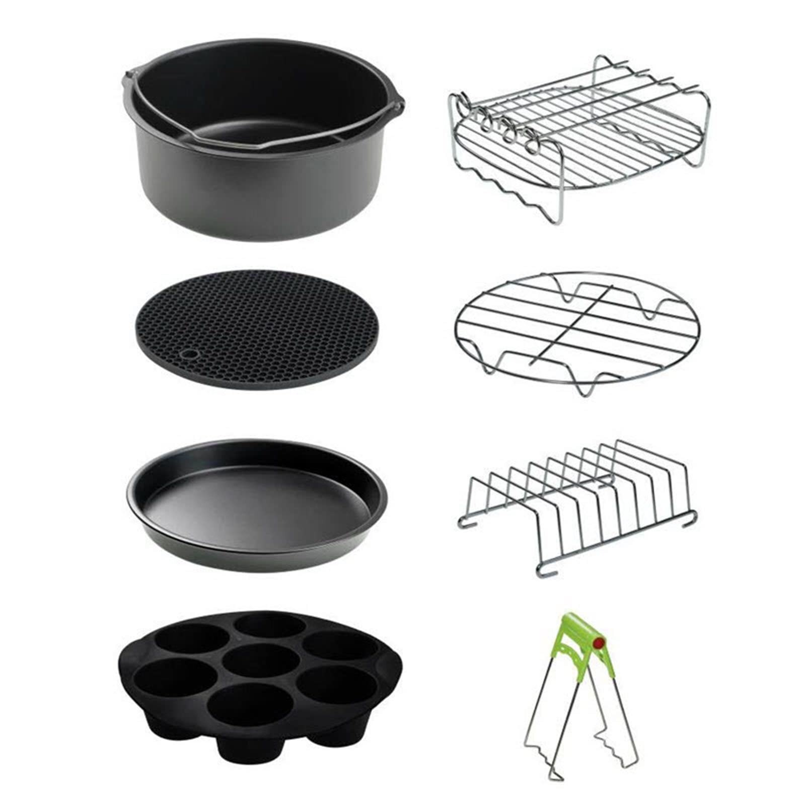 Fût à gâteau et accessoires pour friteuse à air 9 pouces pour cuisiner de vrais repas en famille
