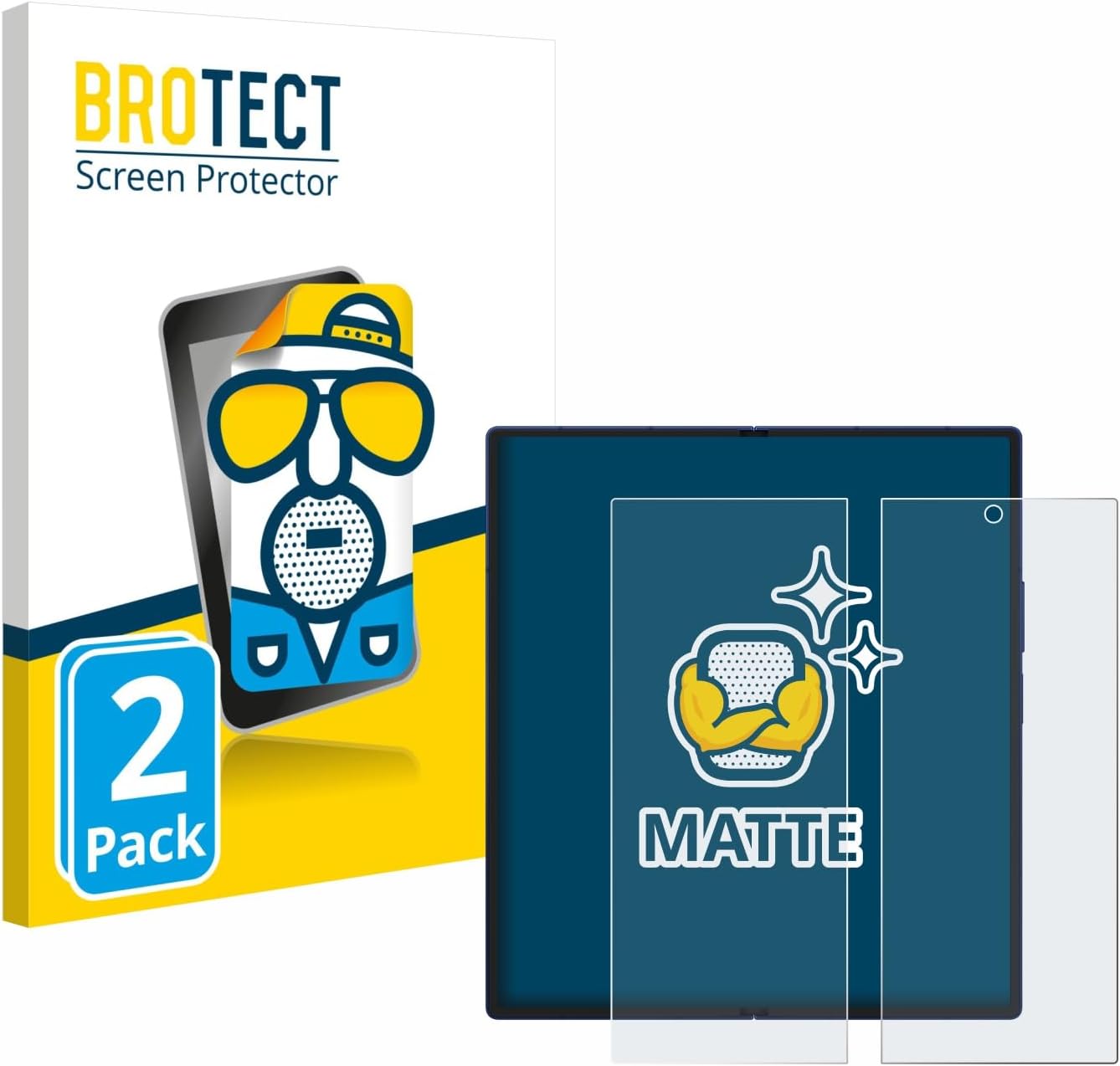 brotect Screen Protector Anti-Glare Compatible with Samsung Galaxy Z Fold 7 (Inner Display) (2 Pack) Screen Protector Matte, Protection Film