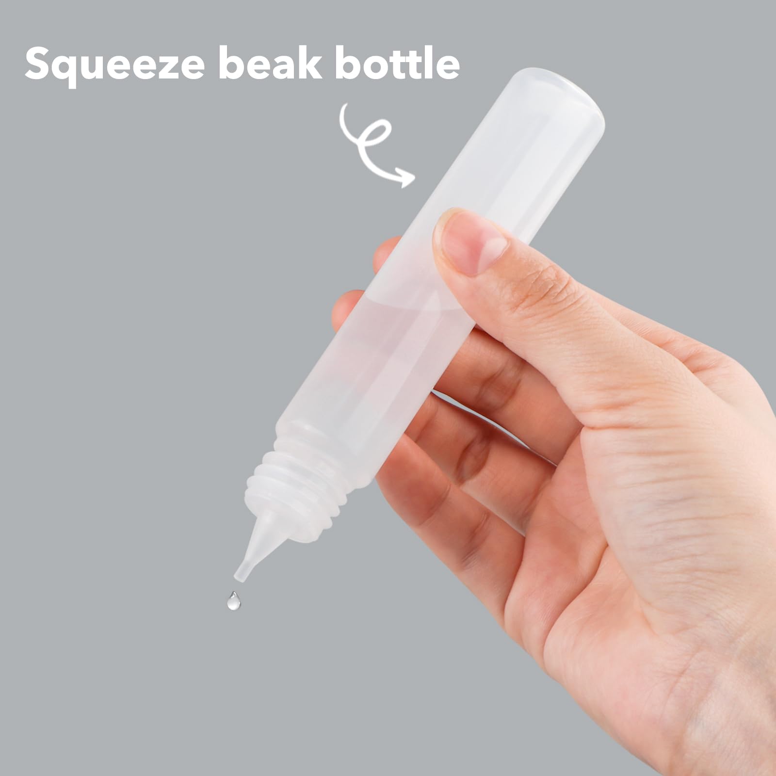 OTCRAFT 6 x 30 ml fijne punt lijm applicators; plastic druppelflesjes om in te drukken met naaldpunten; lege applicatorflessen voor paperolles, doe-het-zelf OTCRAFT 6 x 30 ml fijne punt lijm applicators; plastic druppelflesjes om in te drukken met naaldpunten; lege applicatorflessen voor paperolles, doe-het-zelf