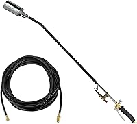 Vista 9 de TITUS Push-Start Antorcha de malezas de propano de alto rendimiento para techos de nieve de hielo de madera