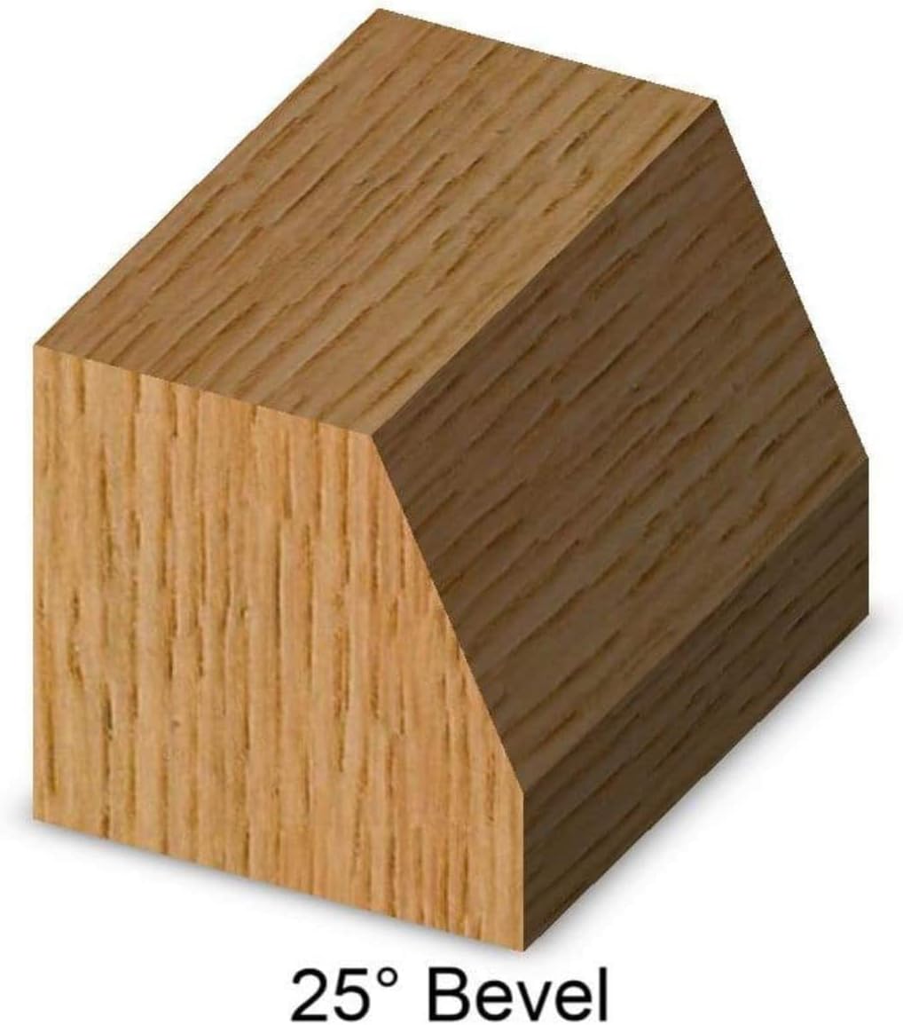 Whiteside Router Bits 2301 Edge Bevel Bit with 25-Degree 9/16-Inch Cutting Length