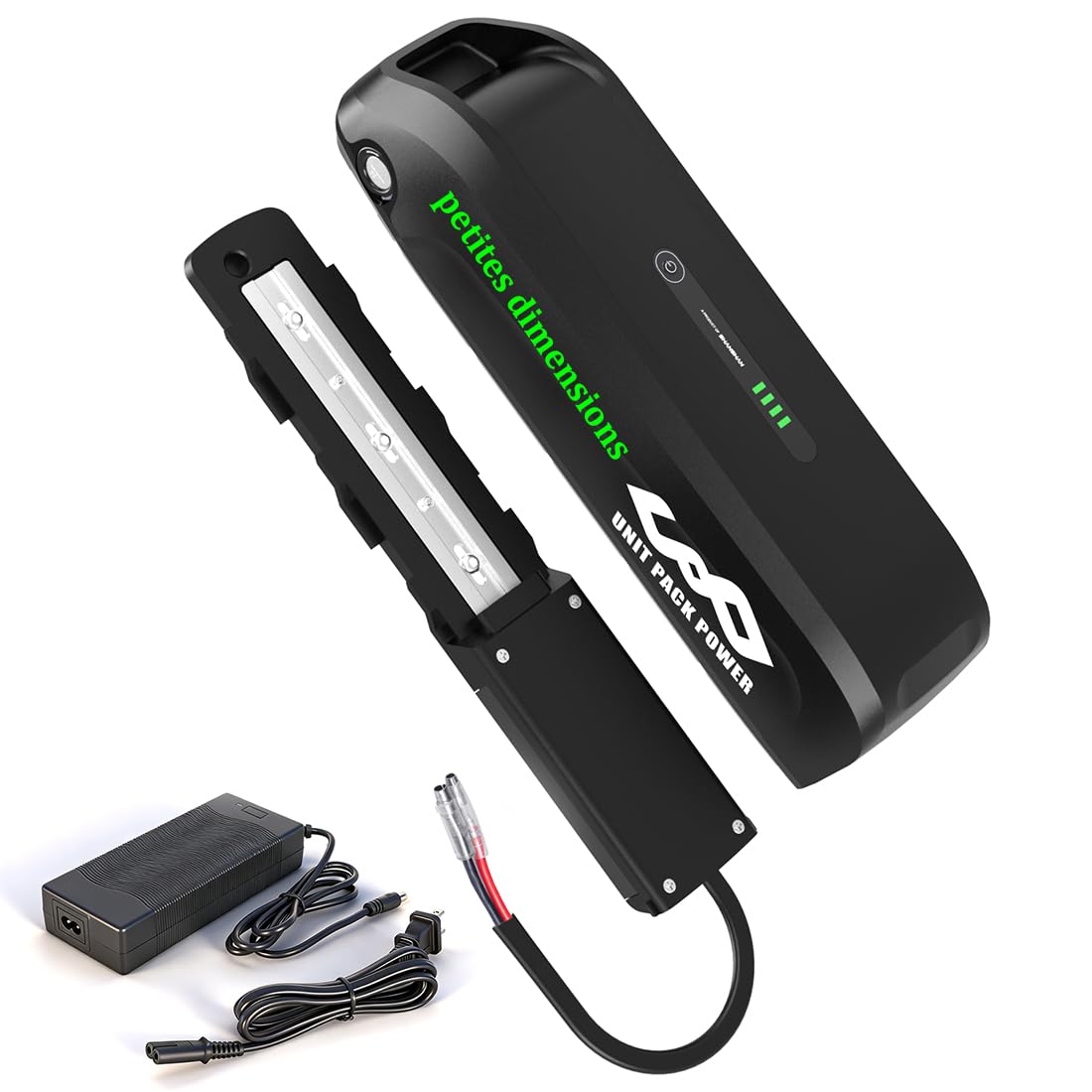 Batterie électrique Mini Format 48V 15Ah pour vélo 250w 500w 750w 1000w | Batterie intégrée au cadre pour 250w 500w 750w 1000w motor vélo électrique (48V 15Ah 6 broches LG/Cells)