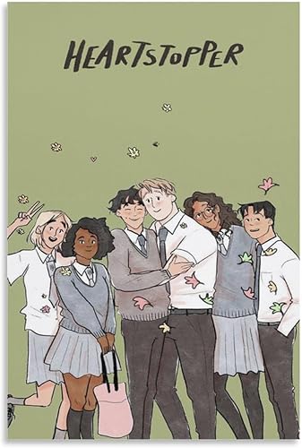 Heartstopper - Pósteres de TV de temporada 2 (7) impresiones artísticas en lienzo para decoración de pared, decoración de habitación, decoración de