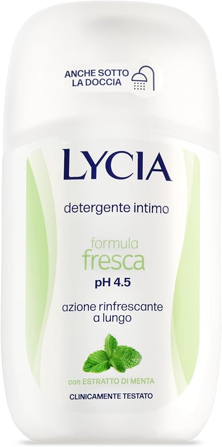 Lycia detergente intimo formula fresca pH 4.5 con Estratto di Menta 200 ml