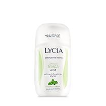 Lycia, Detergente Intimo Formula Fresca con Estratto di Menta, Rinfrescante e Rigenerante per Uso Quotidiano, Deterge con Delicatezza e Dona Sollievo Immediato, pH 4.5, 200 ml