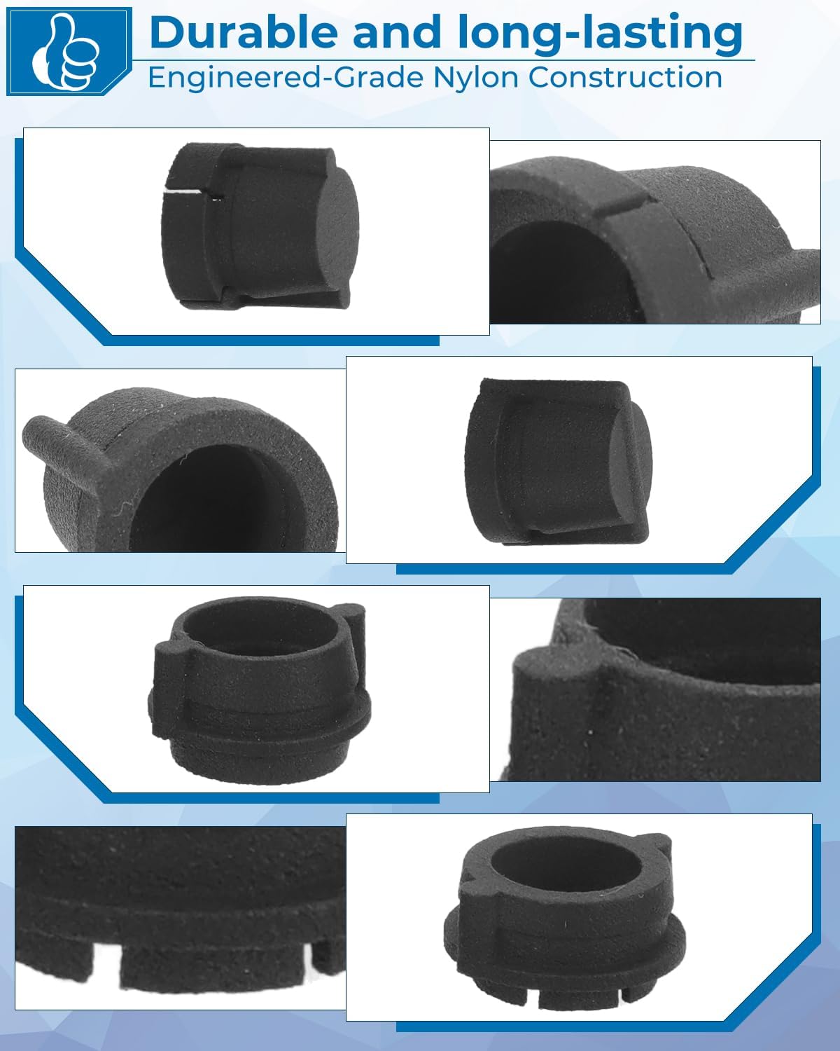 for Jeep Wrangler YJ Wiper Linkage Bushings Repair Kit 1987 1988 1989 1990 1991 1992 1993 1994 1995 - Fix Loose or Broken Wiper Arm with Durable Nylon Bushing Set