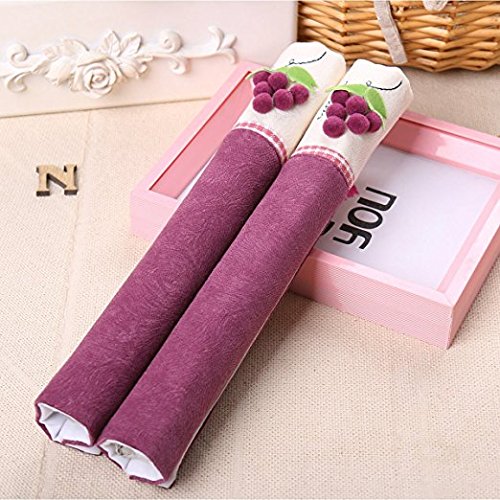Flyparty 2 X Handle Covers- Cloth Protector Electrical Kitchen Appliances,Fridge,Microwave,Dishwasher,Oven Door - Keep Clean From Drips Smudges Fingerprints Dust Handmade Decoration #TOP1