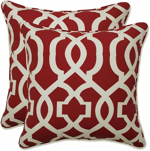 Vista 46 de Pillow Perfect Trellis - Almohadas para interiores y exteriores, 2 unidades, lumbares, 11.5 x 18.5, negro Kirkland negro