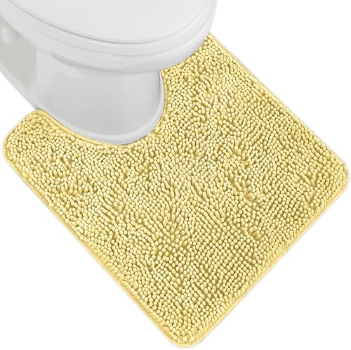 Vista 76 de Gorilla Grip - Tapete de baño de felpilla gruesa, suave y absorbente, secado rápido, de microfibra, con reverso de caucho, para piso de ducha, Nube