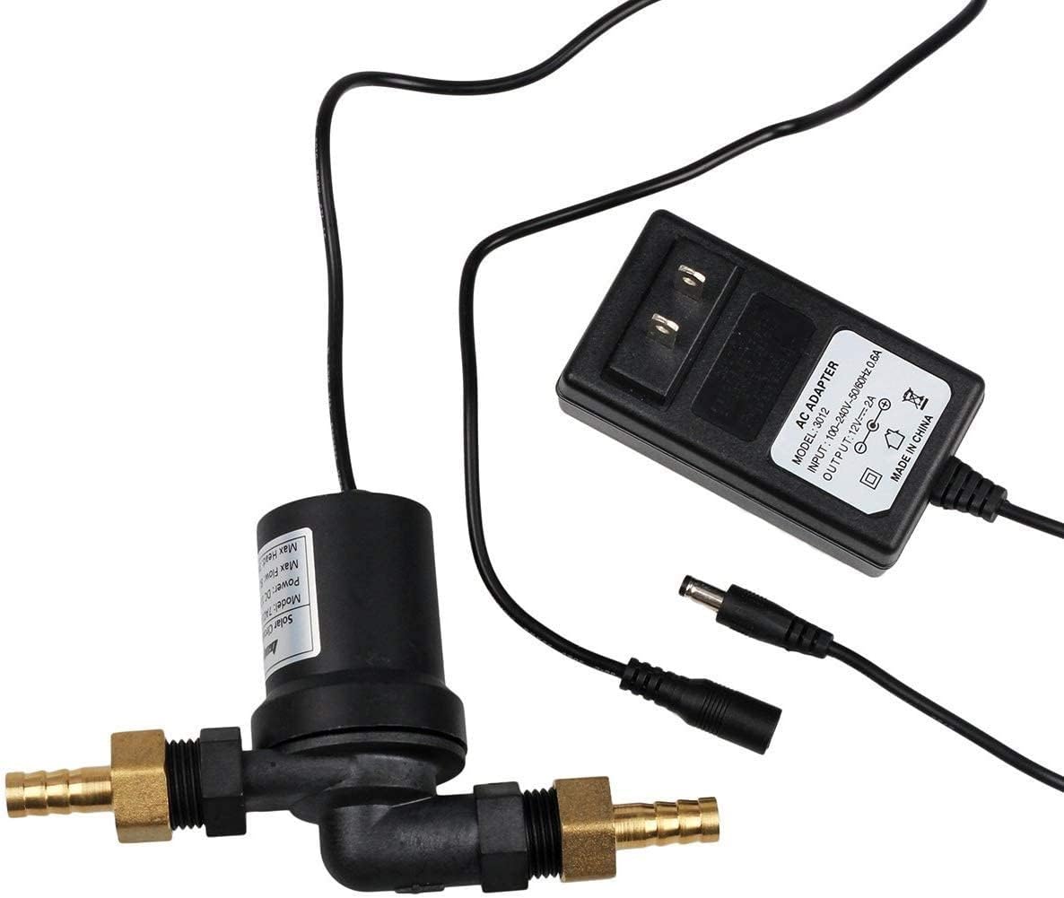 #US BYT-7A014A DC 12V Solar Hot Water Heater Circulation Pump with DC Power Supply