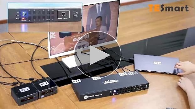 TEsmart HDMI切替器 本体とケーブルセット Amazon | TESmart HDMI 切り替え器 16入力1出力 切替器 16ポート
