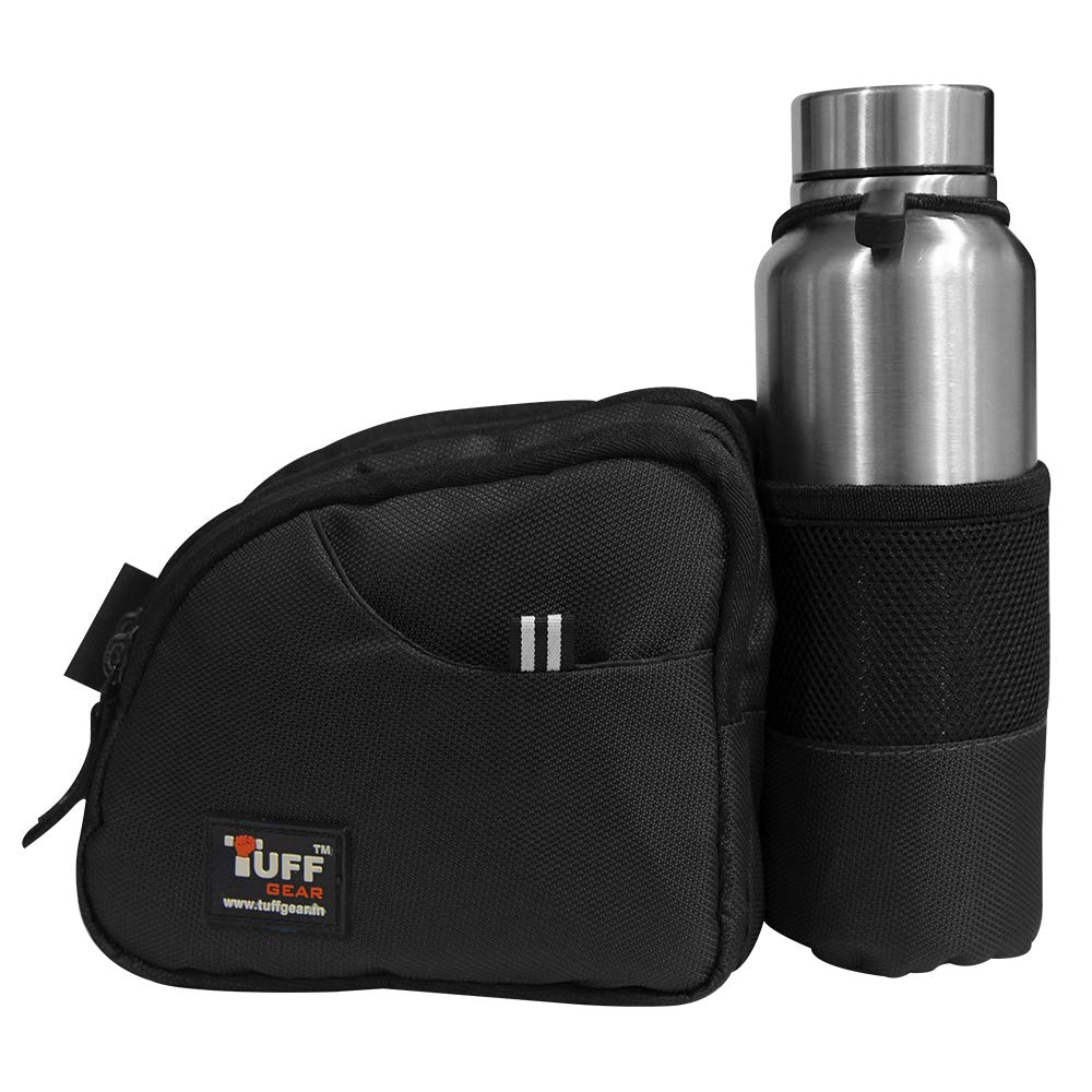 TUFFGEAR Venter Unisex Waist Bag with Water Bottle Holder Hiking Waist