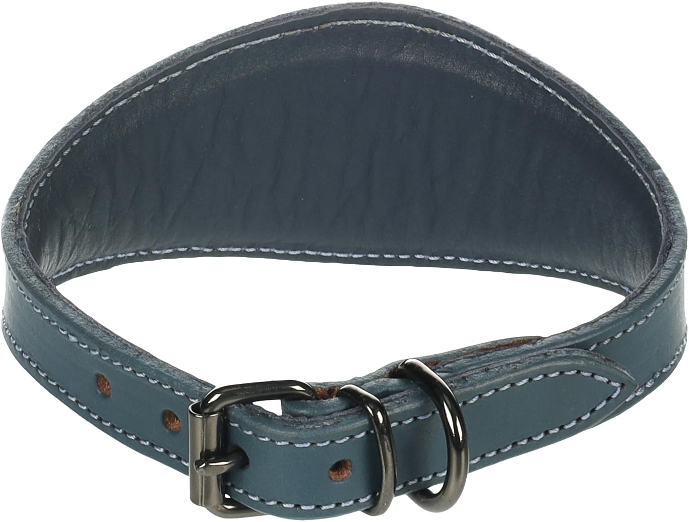 Flamingo Dog Collar Sighthound Denver Blue M 31-38cm 55mm