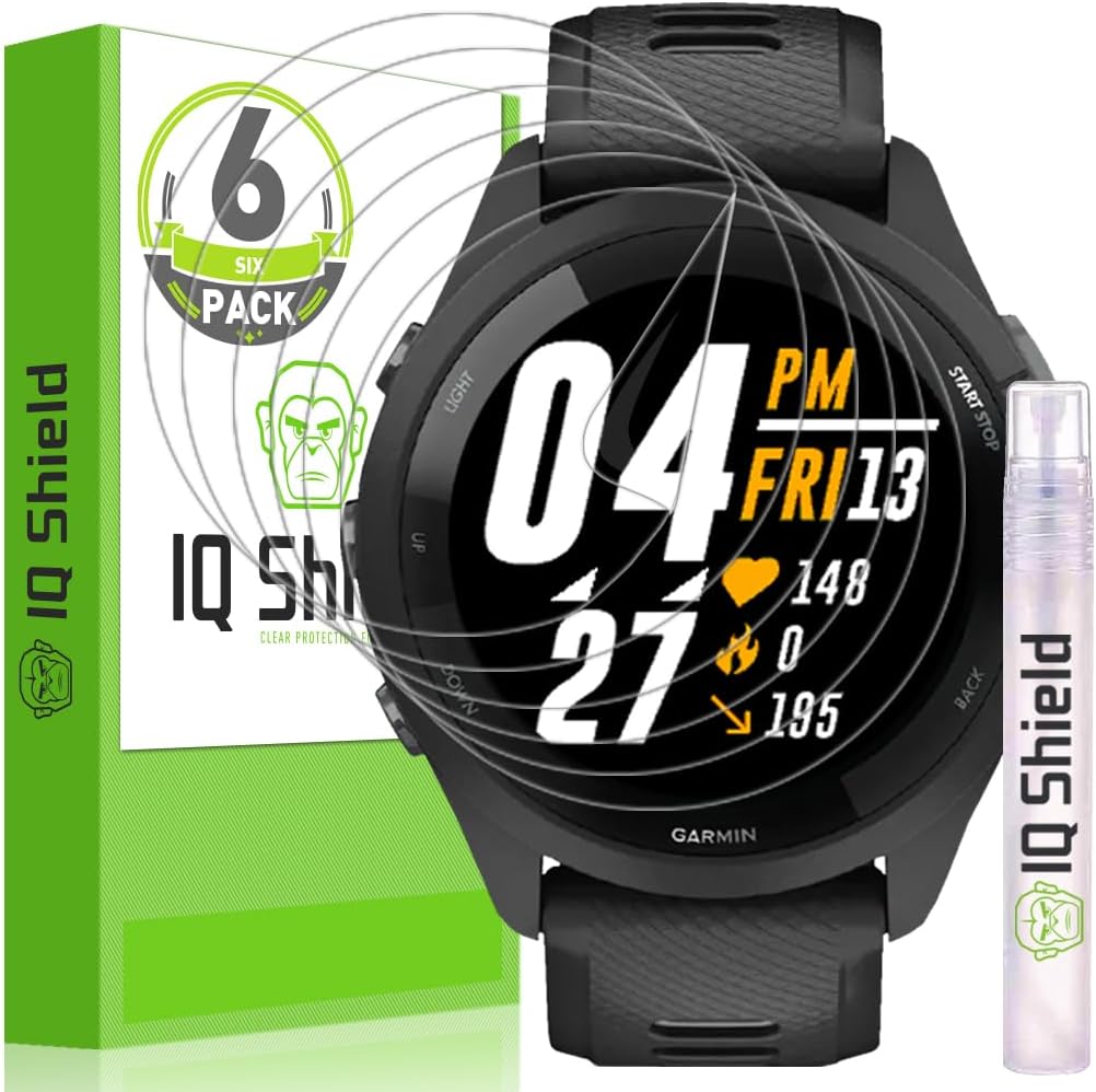 IQShield Screen Protector Compatible with Garmin Forerunner