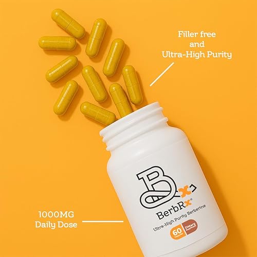 Miniatura 2 de Berberina de ultra alta pureza  1000 mg diarios  Berberina HCl premium para apoyo metabólico  60 cápsulas veganas