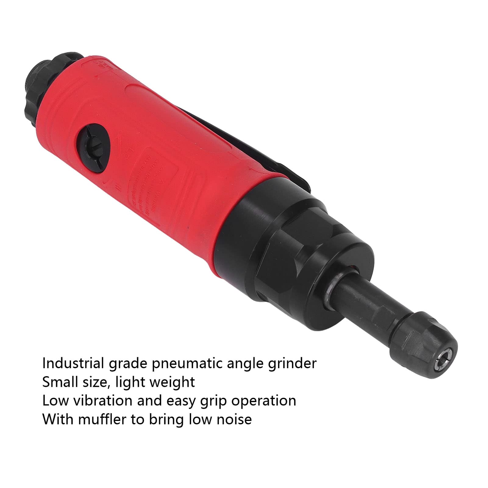 Smerigliatrice pneumatica 1/4, kit di utensili per smerigliatrice pneumatica di livello industriale, lega di zinco 4000 giri/min con silenziatore per bassa rumorosità, include 2