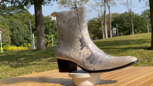 Amazon.com | OSSTONE Men Chelsea Ankle Boots Leather Pony  display picture 2