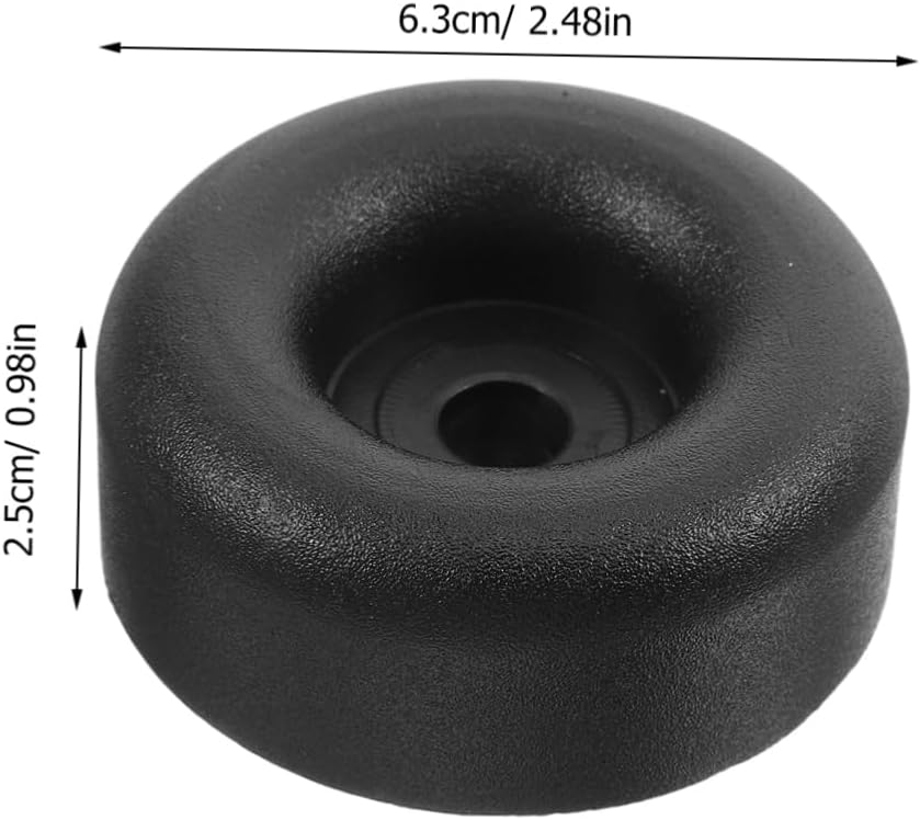 INOOMP 4pcs Round Rubber Bumpers for Truck and Trailer Anti-Vibration Shock Absorbing Feet Pads Easy DIY Installation Protects Ground from Scratches Noise Control Non-Slip Design