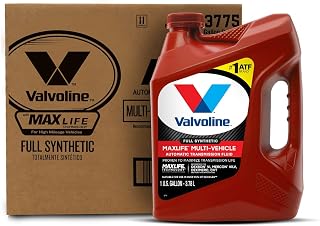 Valvoline MaxLife Multi-Vehicle Full Synthetic ATF Transmission Fluid 1 Gallon, Case of 3 - Prevents Leaks & Extends Life