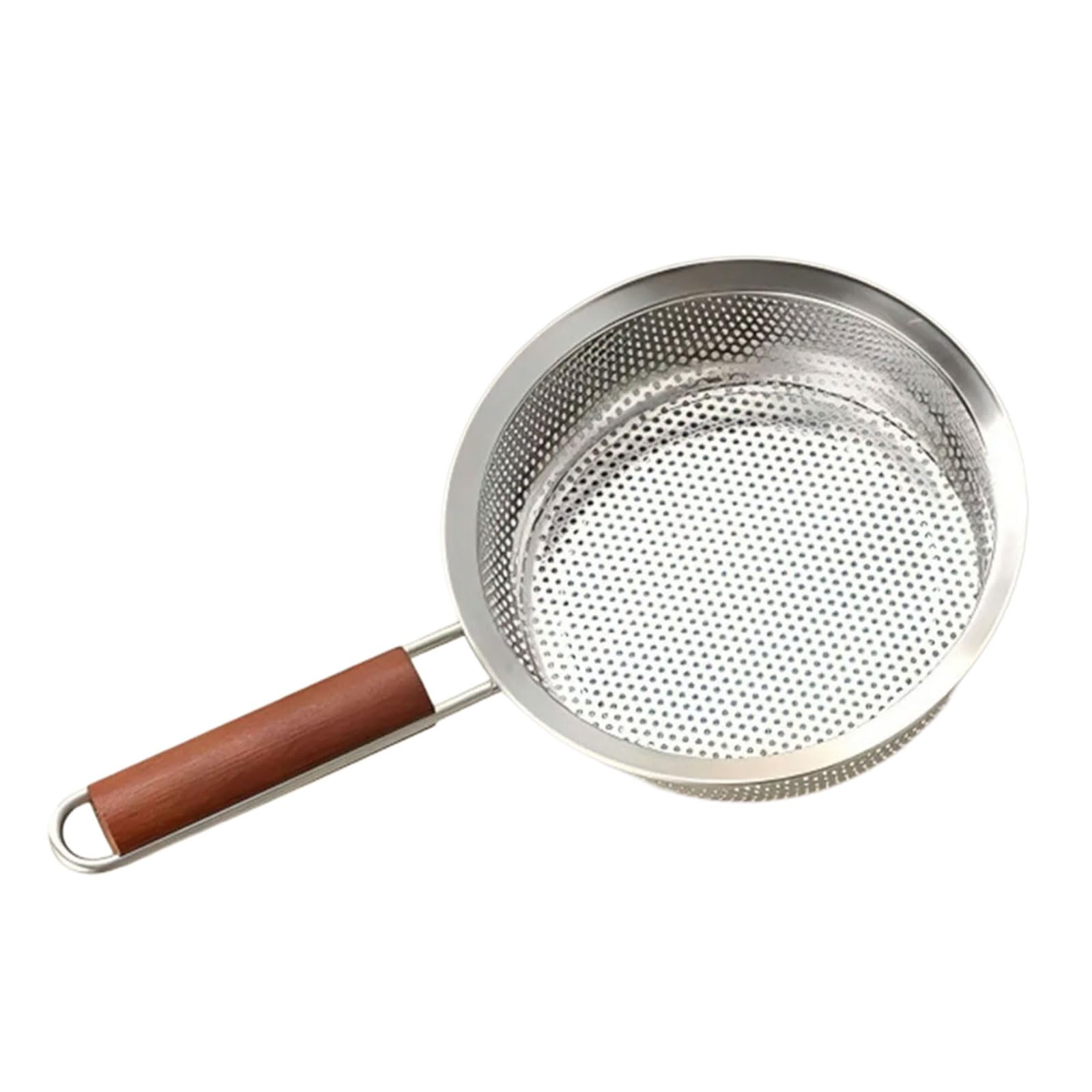 Whoasyst Enhanced Fine Hole Kitchen Sieve Using Seamless Welding Technology for Efficient Food Filtering Profound Fry Skimmer