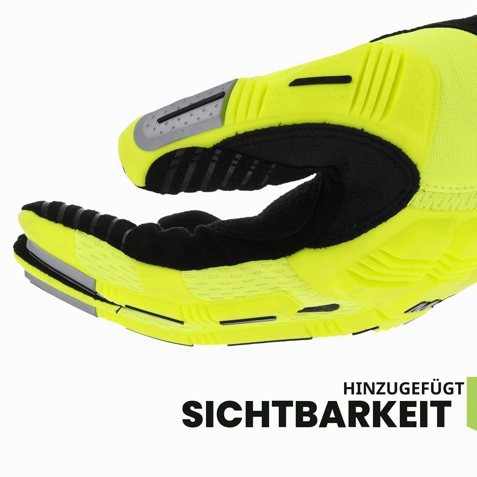 Mechanix Wear: Hi-Viz M-Pact Arbeitshandschuhe – Berührungsfähig, Aufprallschutz, absorbiert Vibrationen (X-Large, fluoreszierendes Gelb)
