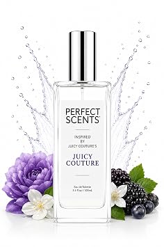 Perfect Scents Fragrances, Inspired by Juicy Coutures Juicy Couture, Womens Eau de Toilette, CLEAN, Vegan, Paraben-Free, Phthalate-Free, Never Tested on Animals, 3.4 Fluid Ounces