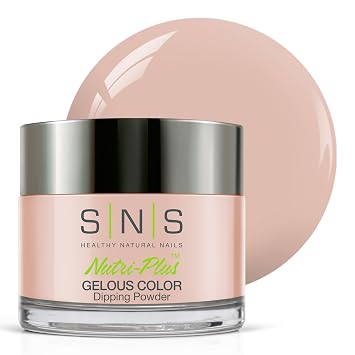 SNS Nail Dip Powder, Gelous Color Dipping Powder - Congeniality Pink/Peach, Cream Finish - Long-Lasting Acrylic Nail Color Lasts 14 Days - Low Odor & No UV Lamp required - 1 oz