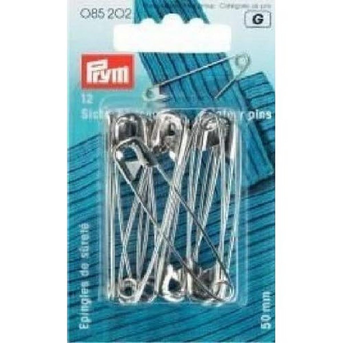 Prym Silver Safety Pins With Coil No. 2 Col 38 Mm