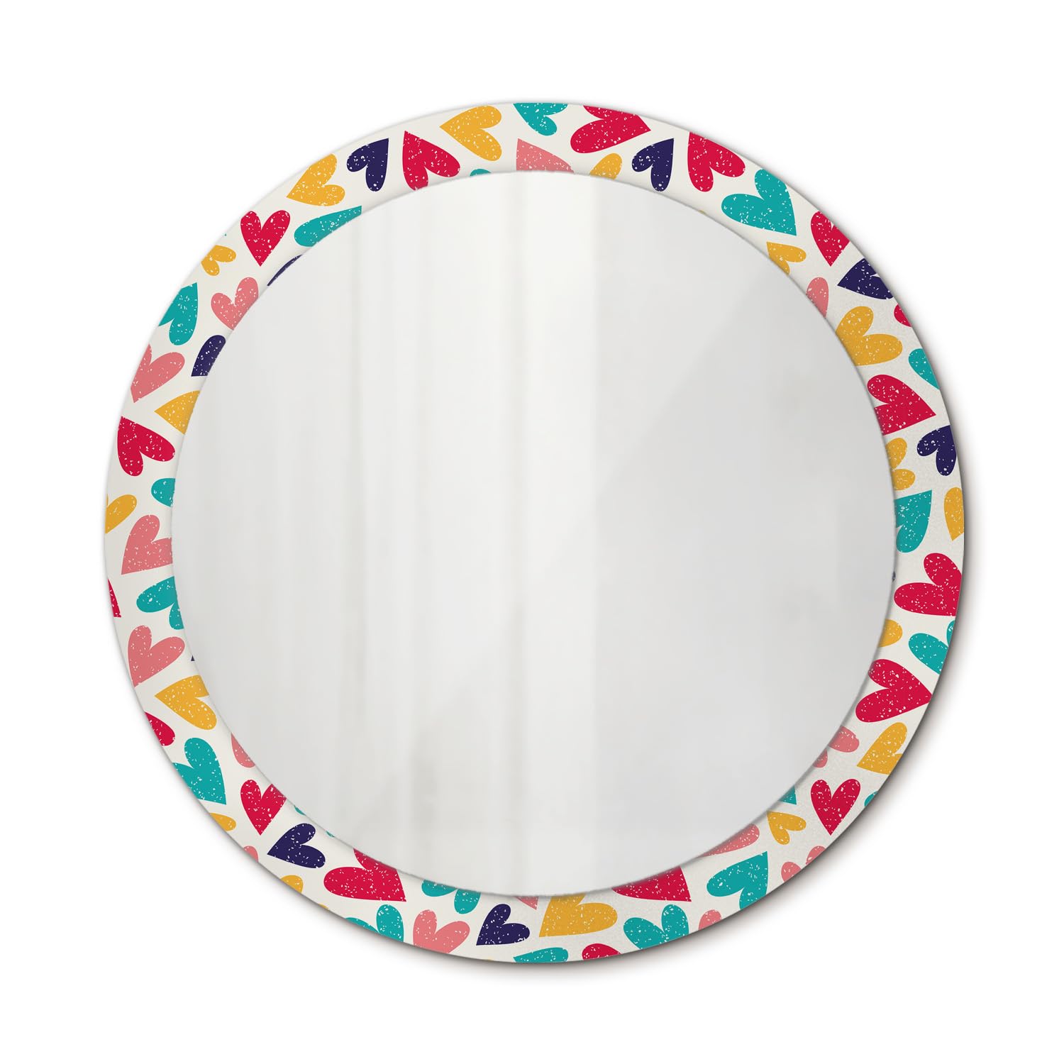 Miroir suspendu 90 cm rond pour relooker un mur vide de salon ou salle de bain design minimaliste