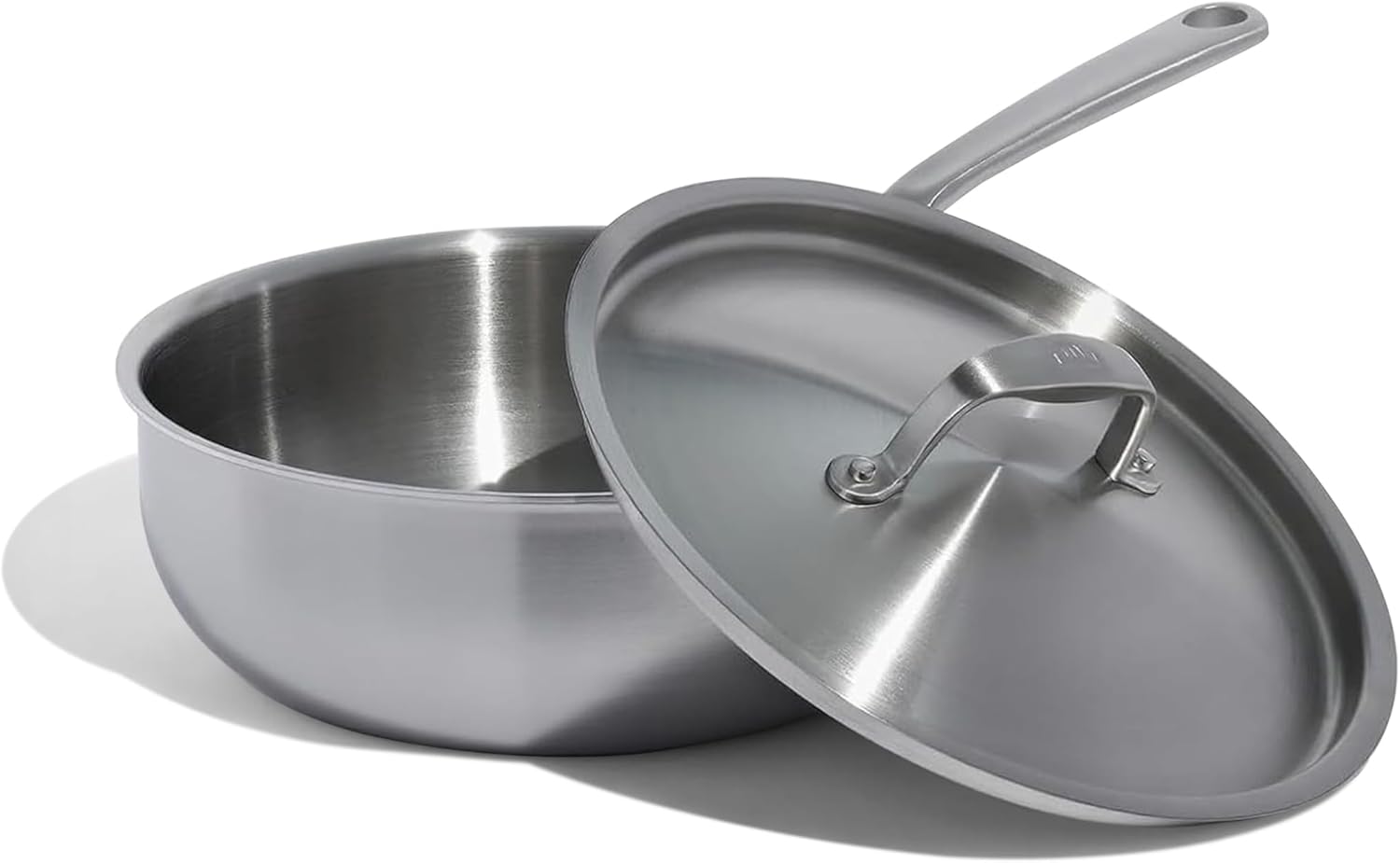 Made In Cookware – 3 Quart Stainless Steel Saucier Pan – 5 Ply Stainless Clad – Professional Cookware – Crafted in Italy – Induction Compatible