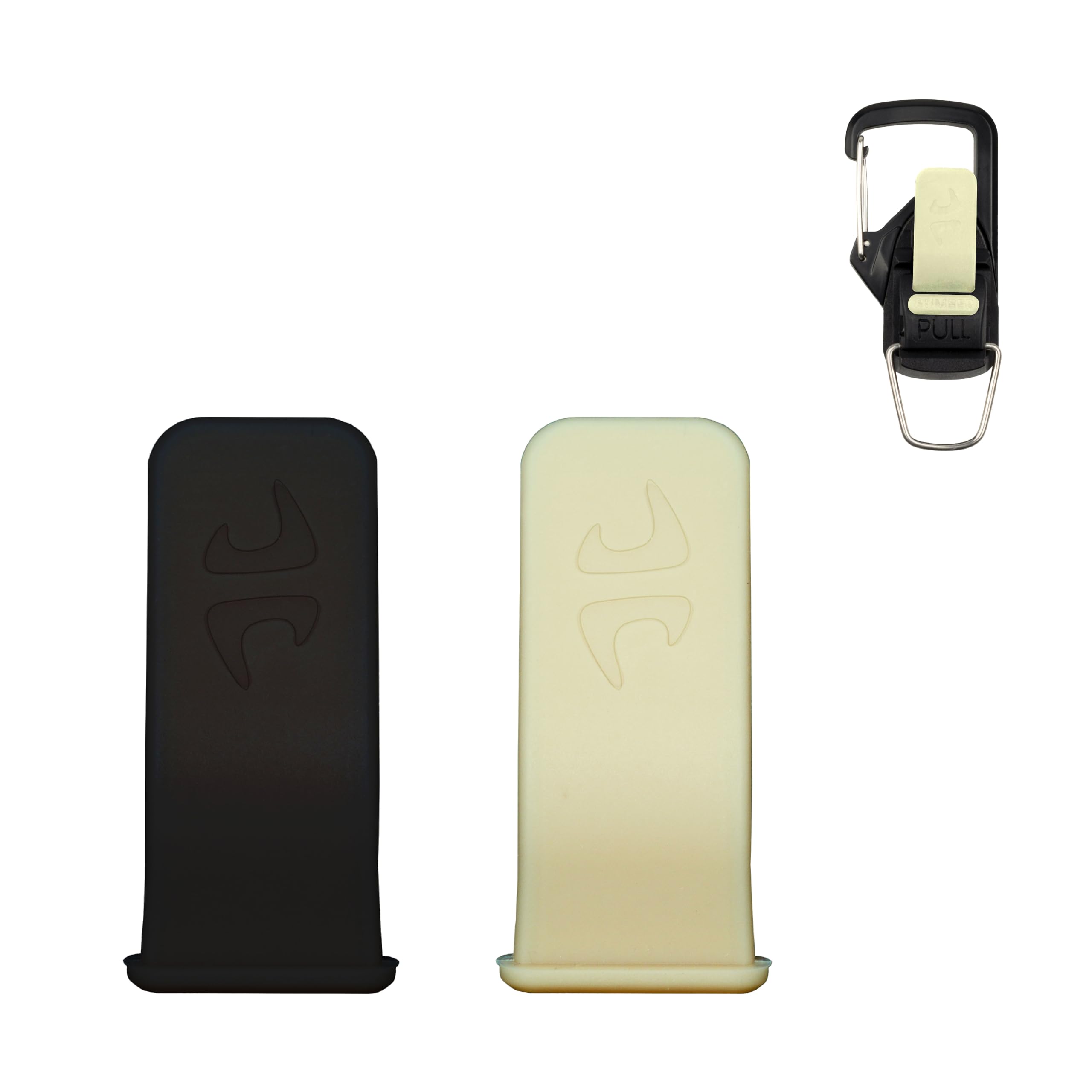 8TIMBER Terra Clip Pull Tabs 2-Pack - Durable Silicone Enhancements or Replacements for FIDLOCK Hook 20 Compatible Gear — Glow in The Dark and Black-image-34