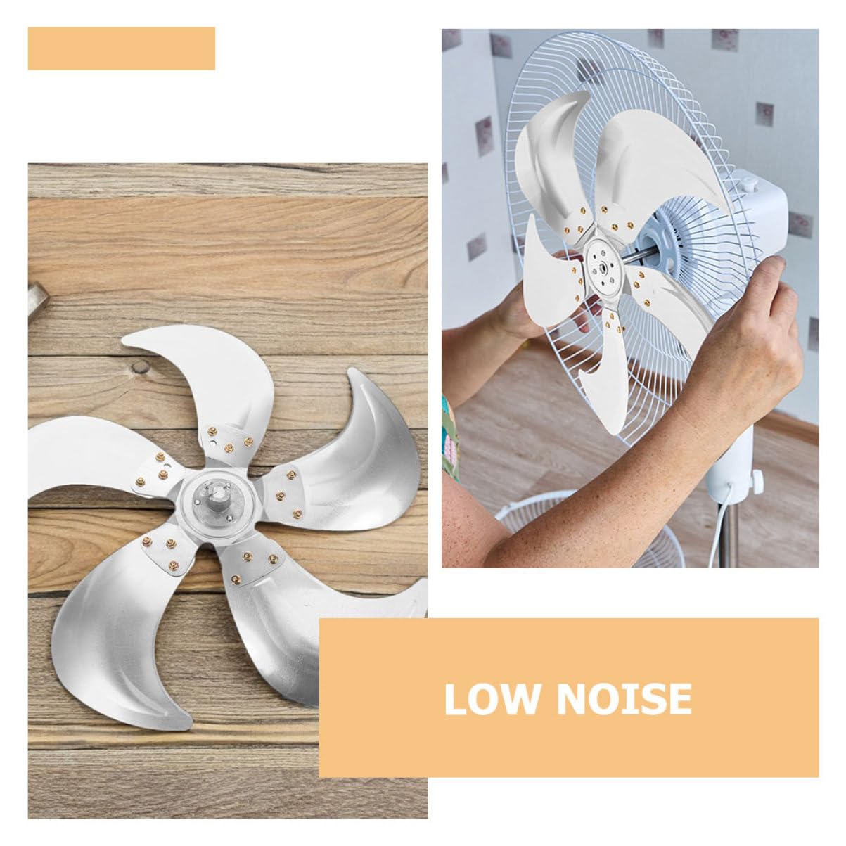 PRETYZOOM Aspas de Ventilador Industrial de Suelo Aluminio Silenciosas