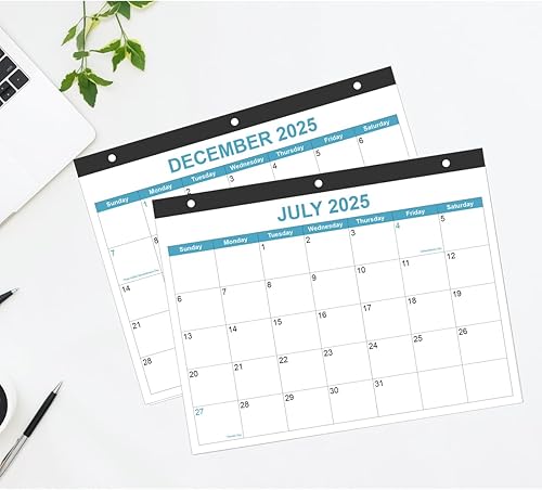 Miniatura 4 de Calendario 2025-2026 para carpeta de 3 anillas, calendario de escritorio 2025-2026 de julio de 2025 a diciembre de 2026, calendario de 18 meses con