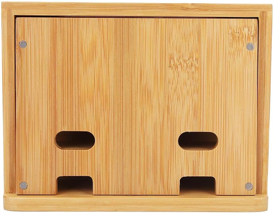 Cell Phone Stand, Multi-Device Bamboo Phone Stand Desktop Organizer Phone Tablet Charging Station for Home Office : Office Products