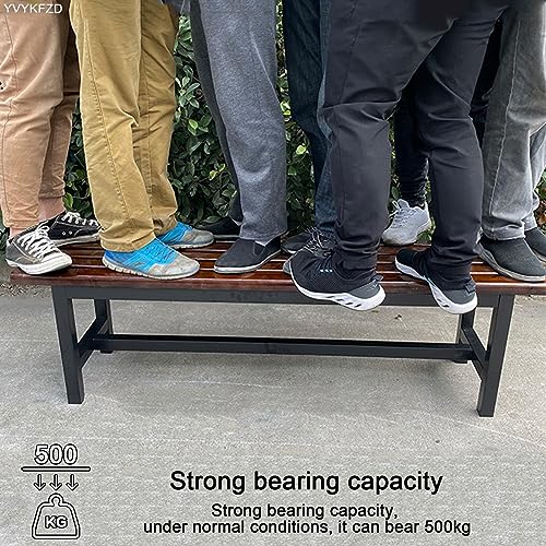 Banc de terrasse en métal galvanisé résistant aux intempéries - 7