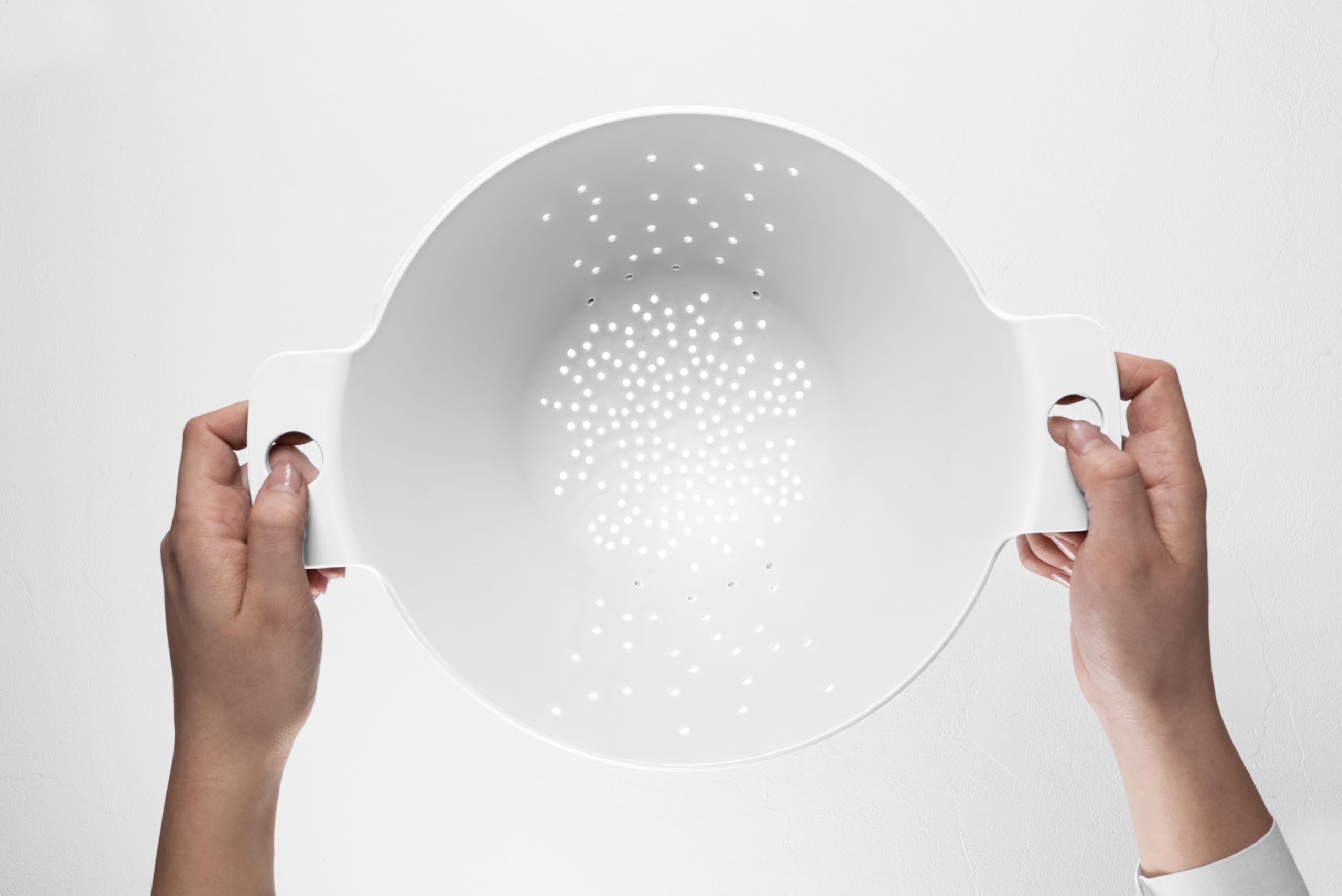 Blim Plus - Scolapasta Cosmo M Arctic White Ø 25cm - Scola Pasta Insalata Frutta Design Fori Stellari - Made in Italy