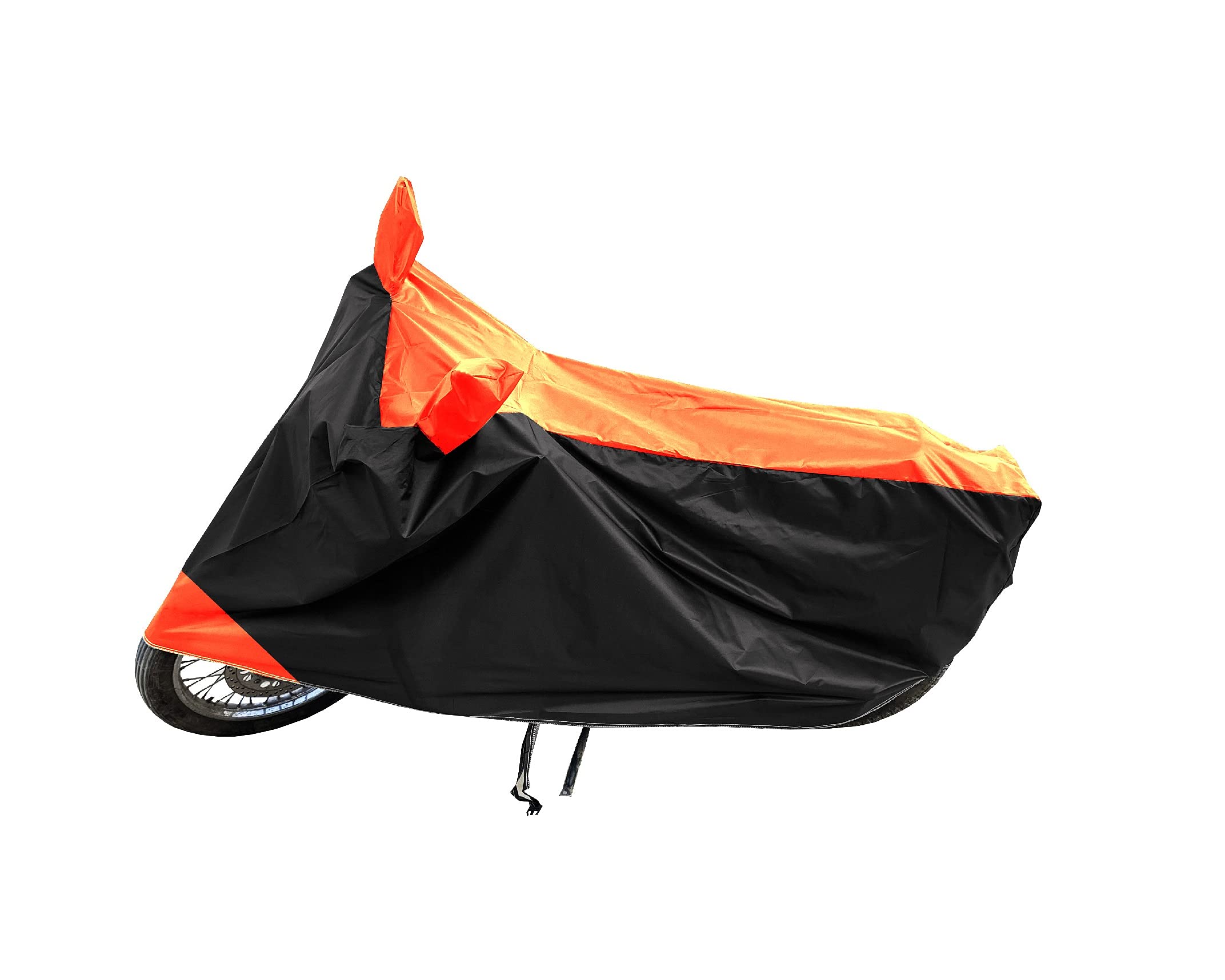 Tricway Presents Premium Polyester Fabric Two Wheeler Bike/Scooty Body Cover for Yamaha FZ-X 150 with Semi Waterproof and Dust Proof (Orange)