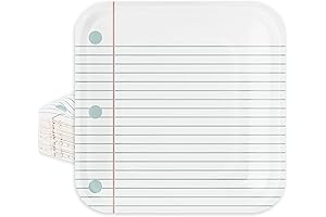 Whaline First Day of School Disposable Plates - Celebrate 100 Days of Success