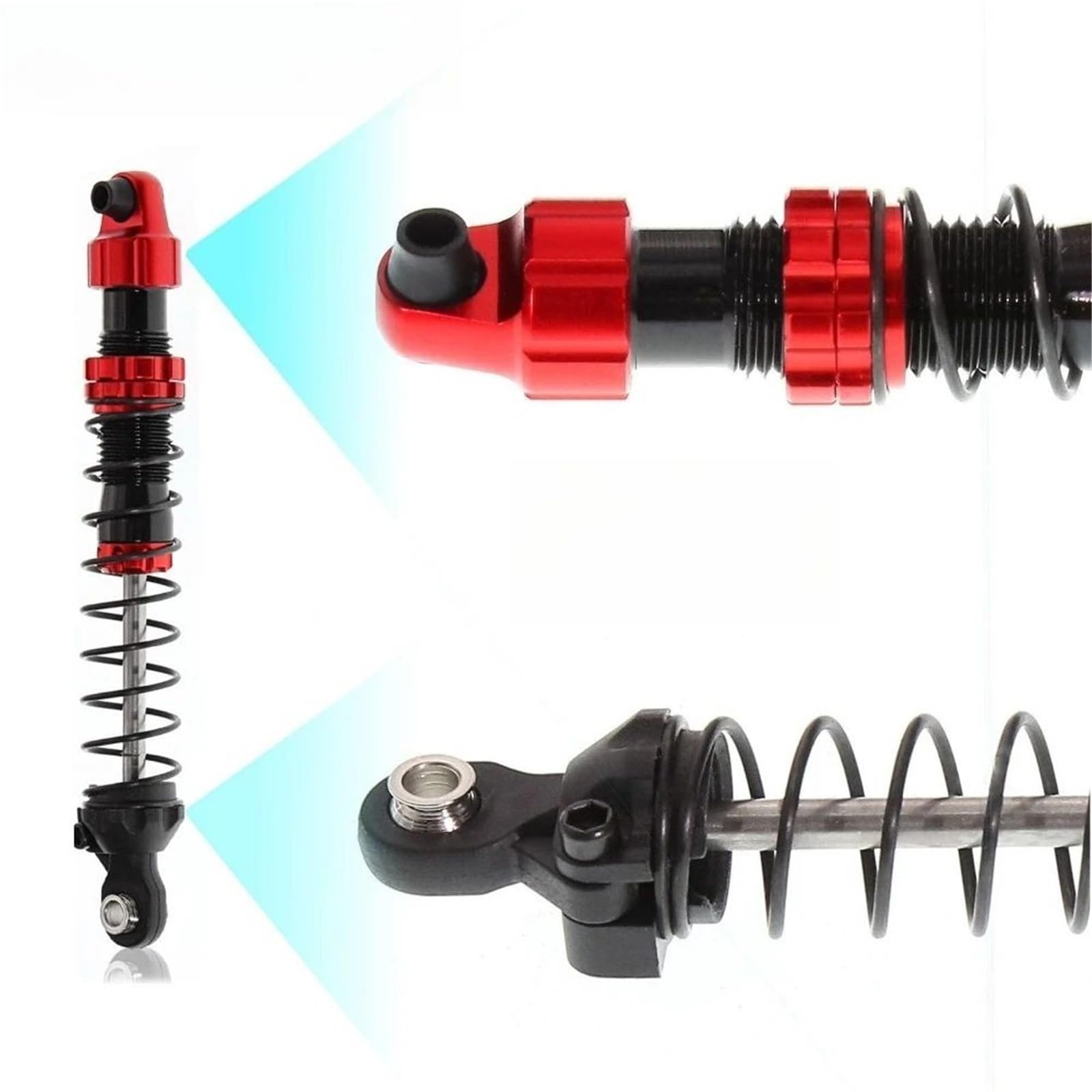 Amortiguadores Anticaída Bloqueables para Traxxas para TRX4 para SCX10 1/10 Accesorios