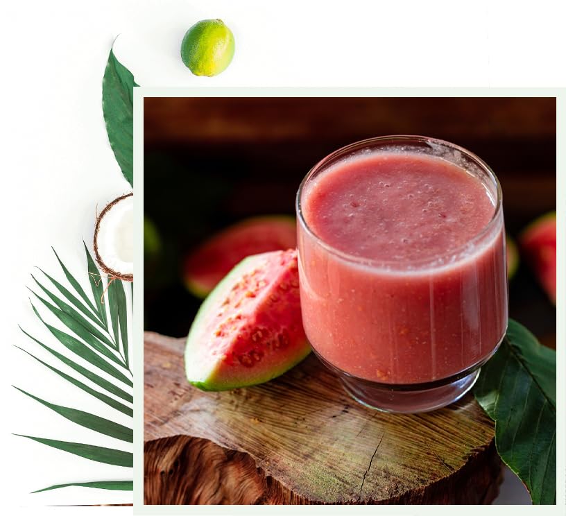 Miniatura 3 de Alpes Pulpa de fruta de guayaba real tropical Guayaba Psidium (16 onzas líquidas), perfecta para cócteles, jugos, batidos, postres, salsas, adobos y