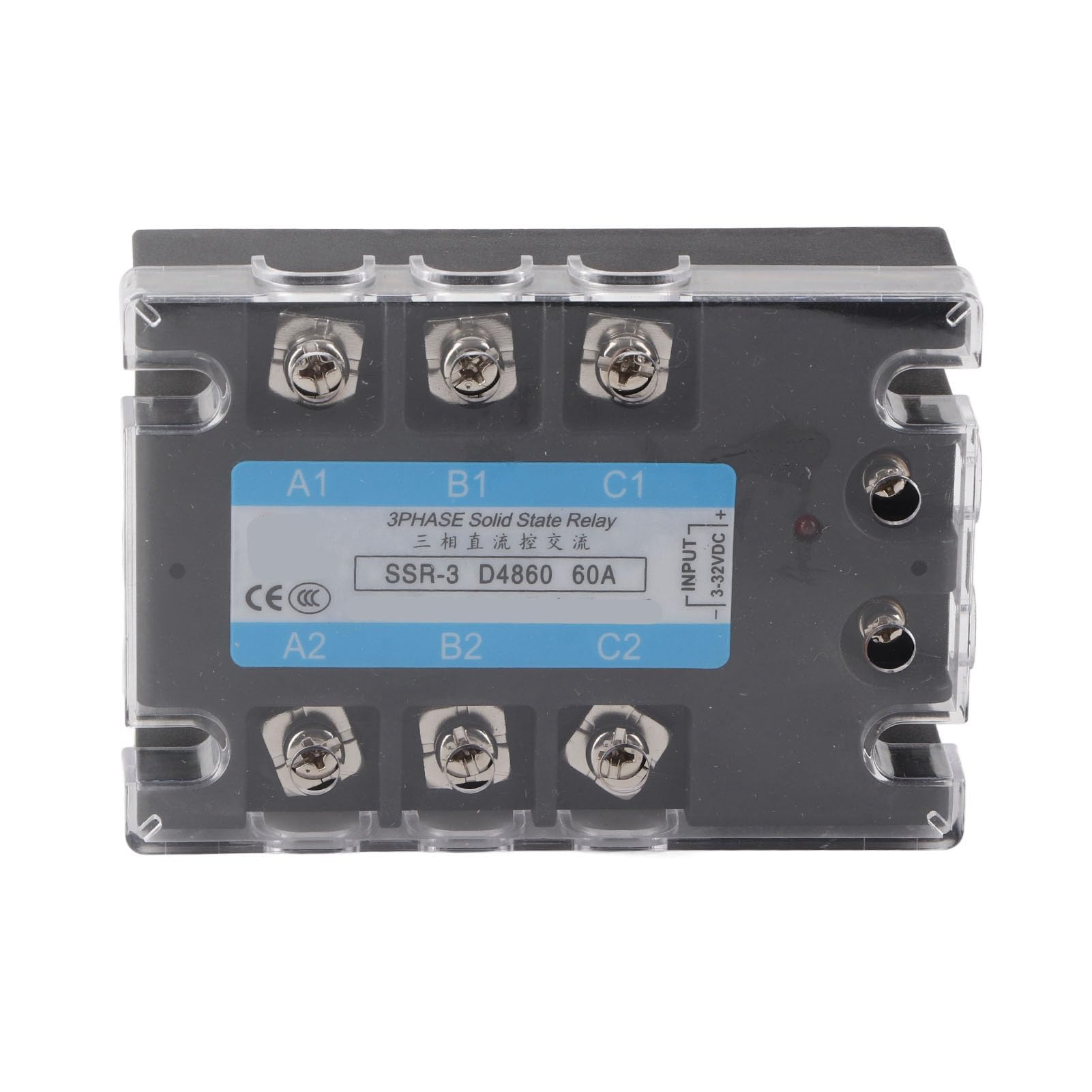 Respicefinem 3 Phase Solid State Relay SSR - 3 D4860 60A DC - AC 480V Distribution Control Equipment