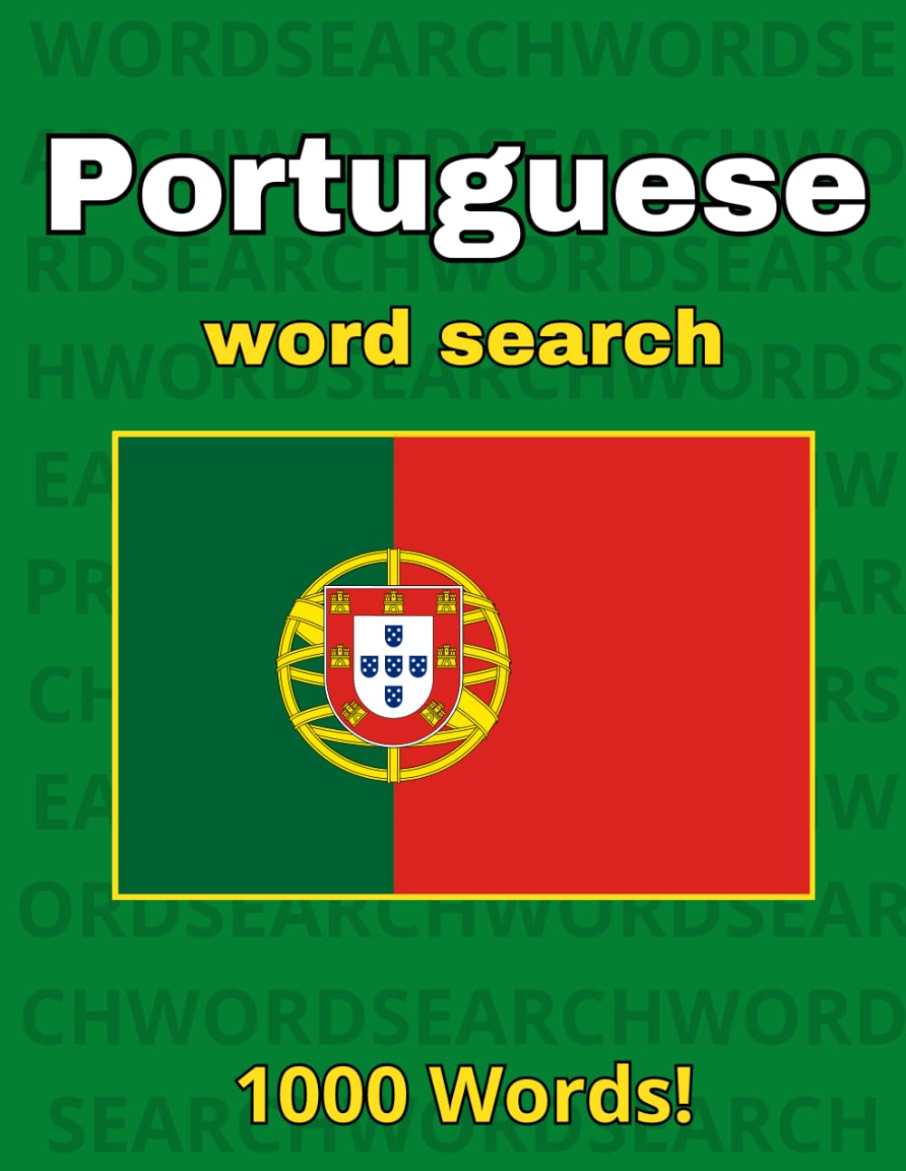 Portuguese Word Search: Word Search Large Print In Portuguese Language - For Adults, Kids, Seniors - Word Search Game